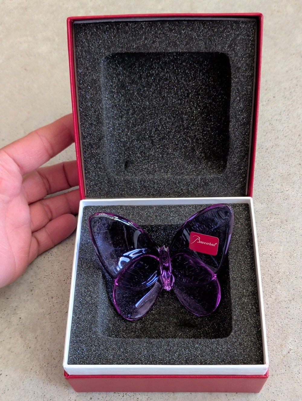 Authentic Baccarat Lucky Butterfly Crystal New